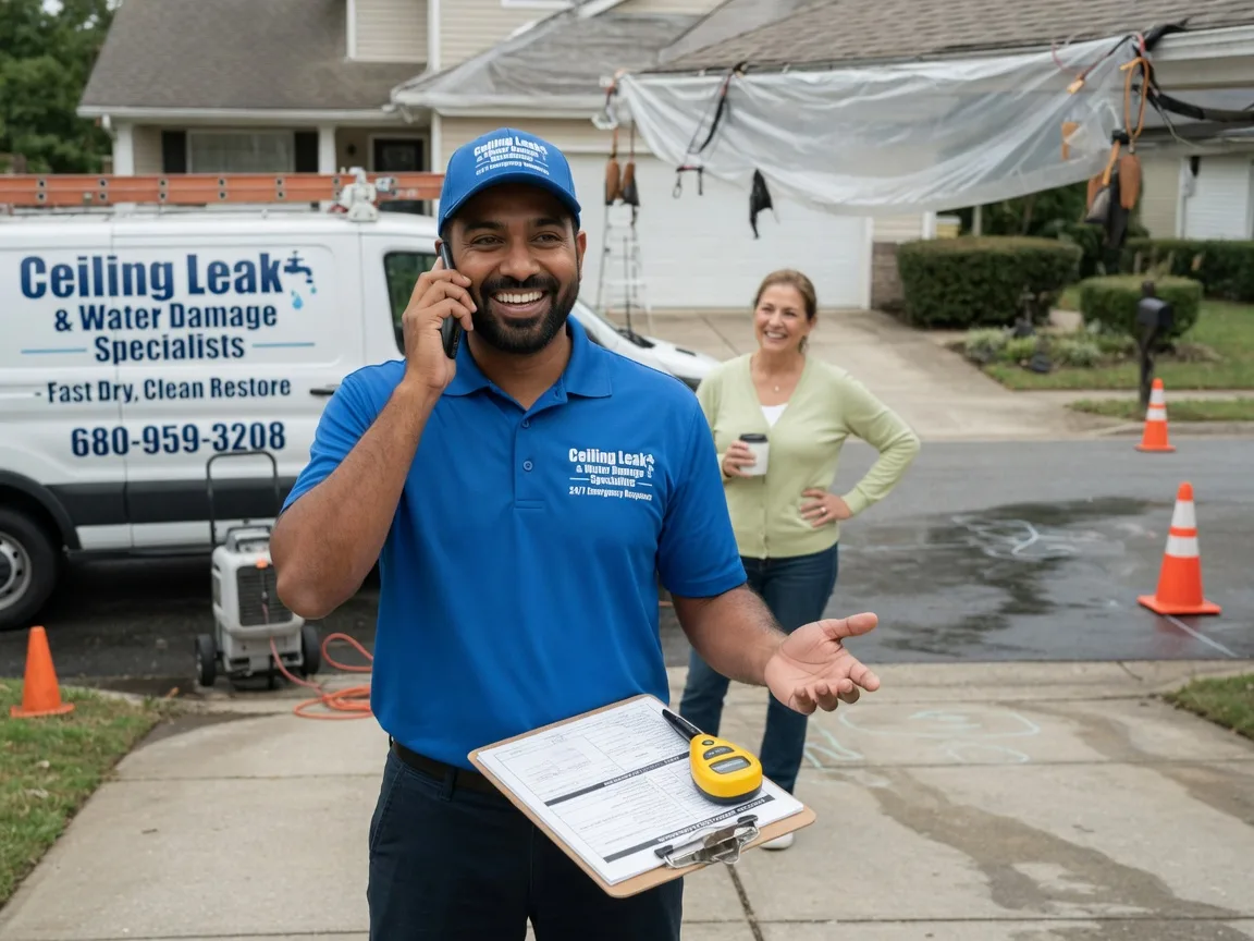 Ceiling Leak Cleanup Annada, MO FAQs